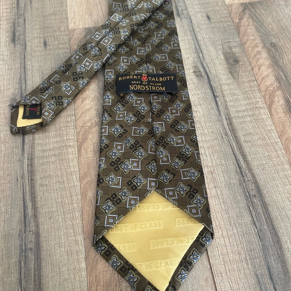 Robert Talbott Men's Brown Patterned Tie - image 3
